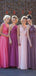 Elegant Mismatched Sleeveless A-Line Long Bridesmaid Dresses Online,WGM440