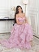 Elegant Pink Off-Shoulder Sleeveless A-Line Long Prom Dress Ideas, Evening Party Dresses , WGP1885