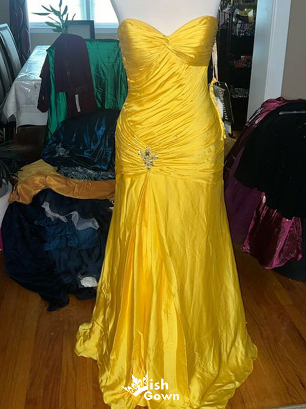 Gorgeous Strapless Mermaid Long Prom Dress Ideas, Evening Party Dresses,WGP1780