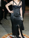 Sexy Black Mermaid Long Prom Dress Ideas, Evening Party Dresses,WGP1815