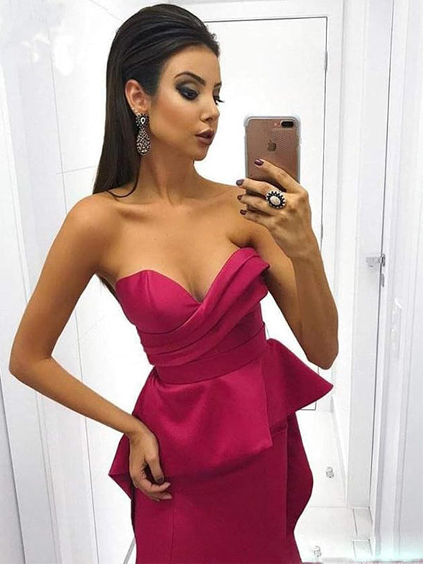 Sexy Pink Sweetheart Mermaid Sleeveless&nbsp;Party Prom Dresses,Evening Dress Online, WGP847