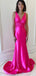 Charming Mermaid V Neck Sleeveless Cheap Maxi Long Party Prom Gowns,Evening Dresses,WGP431