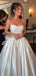 Elegant White Sweetheart Sleeveless A-Line Long Wedding Dresses With Sweep Trailing,WDH161