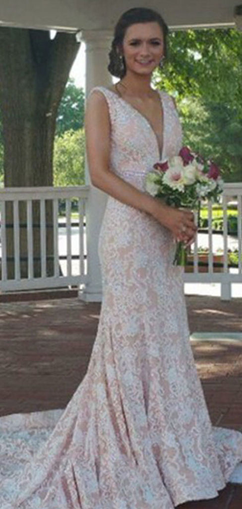 Elegant V-Neck Mermaid Long Prom Dress Ideas, Birthday Party Dresses , WGP1862