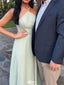 Casual Halter tulle A-line Long Prom Dress Ideas, Evening Party Dresses,WGP1203