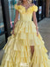 Elegant Off-shoulder A-line Long Prom Dress Ideas, Evening Party Dresses,WGP1210