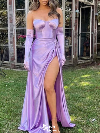 Gorgeous Strapless Sweetheart Mermaid Long Prom Dress Ideas, Evening Party Dresses,WGP1351