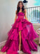 Elegant Pink Sweetheart A-Line Long Prom Dress Ideas, Evening Party Dresses,WGP1626