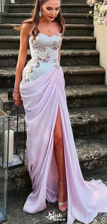Elegant Strapless Sweetheart Mermaid Long Prom Dress Ideas, Evening Party Dresses,WGP1371