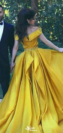 Elegant Deep V-neck A-line Long Prom Dress Ideas, Evening Party Dresses,WGP1395