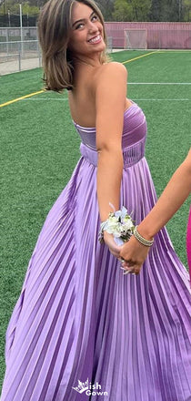 Casual Strapless Sweetheart A-line Long Prom Dress Ideas, Evening Party Dresses,WGP1127