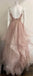 Gorgeous Pink Spaghetti Strap Sleeveless A-Line Long Prom Dress Ideas, Evening Party Dresses , WGP1887