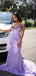 Sexy Sweetheart Lavender Applique Mermaid Long Prom Dress Ideas, Evening Party Dresses,WGP1600