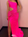 Sexy One-shoulder Unique Mermaid Long Prom Dress Ideas, Evening Party Dresses,WGP1505