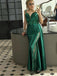 Sexy Green Mermaid Sweetheart Sleeveless Lace Long Evening Dresses, Formal Dresses, Birthday Party, WGP542