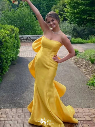 Gorgeous Sweetheart Strapless Mermaid Long Prom Dress Ideas, Evening Party Dresses,WGP1140