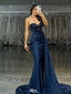 Shiny Blue Sweetheart Mermaid  Long Prom Dress Ideas, Evening Party Dresses , WGP1582
