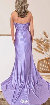 Elegant Strapless Sweetheart Mermaid Long Prom Dress Ideas, Evening Party Dresses,WGP1524