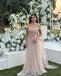 Elegant Pink Off-Shoulder Sleeveless A-Line Long Prom Dress Ideas, Evening Party Dresses , WGP1900