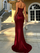 Sexy Red Sweetheart Mermaid Side Slit Long Prom Dress Ideas, Evening Party Dresses, WGP2041