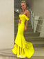 Sexy Lime Green Off-Shoulder Mermaid Long Sleeveless Popular Long Evening Dresses, Formal Dresses, WGP706