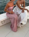 Sexy Pink Spaghetti Strap Mermaid Long Prom Dress Ideas, Evening Party Dresses,WGP1865