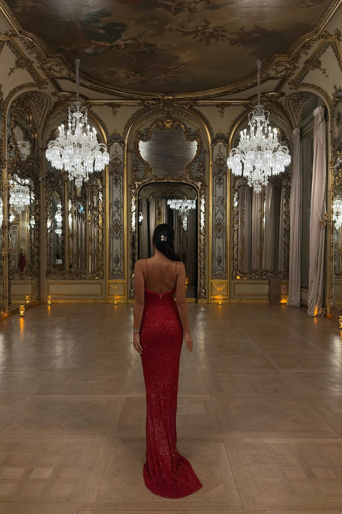 Sexy Red Sweetheart Mermaid Long Prom Dress Ideas, Evening Party Dresses,WGP1708