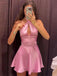 Sexy Pink Halter Strap Tight&nbsp;Popular Cheap Short Homecoming Dresses, EPT262