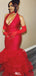 Sexy Deep V-neck Mermaid Long Prom Dress Ideas, Evening Party Dresses,WGP1632