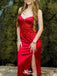 Elegant Spaghetti Strap Mermaid Long Prom Dress Ideas, Evening Party Dresses,WGP1643