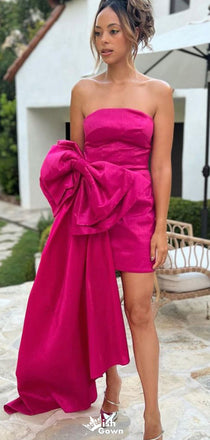 Elegant Strapless Unique Sheath Short Mini Homecoming Dress,EPT499