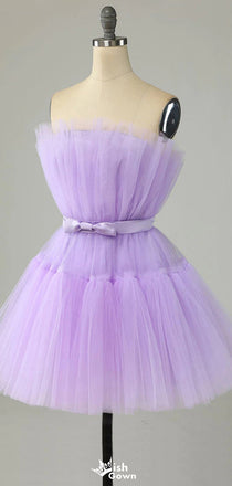 Elegant Strapless A-line Short Mini Homecoming Dress,EPT502