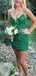 Unique Straplesss V-neck Sheath Short Mini Homecoming Dress,EPT506