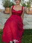 Elegant Spaghetti Strap A-line Long Prom Dress Ideas, Evening Party Dresses,WGP1664