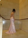Sparkly Pink Spaghetti Strap Mermaid Long Prom Dress Ideas, Evening Party Dresses, WGP2009