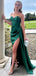 Sexy Green Sweetheart Mermaid&nbsp; Side Slit Long Sleeveless Long Party Prom Dresses,Evening Dress Online, WGP758