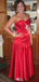Elegant Strapless Sweetheart Sheath Long Prom Dress Ideas, Evening Party Dresses,WGP1686