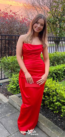 Formal Strapless Sheath Long Prom Dress Ideas, Evening Party Dresses,WGP1687