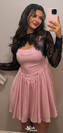 Elegant Spaghetti Strap A-line Short Mini Homecoming Dress,EPT528