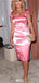 Elegant Short Sleeves Sheath Short Mini Homecoming Dress,EPT530