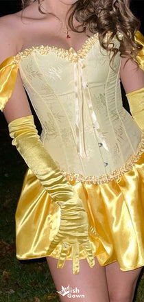 Gorgeous Off-shoulder A-line Short Mini Homecoming Dress,EPT534