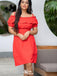 Casual Spaghetti Strap Off-shoulder A-line Short Mini Homecoming Dress,EPT556