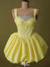 Casual Spaghetti Strap A-line Short Mini Homecoming Dress,EPT557