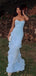 Elegant Blue Sweetheart Mermaid Long Prom Dress Ideas, Evening Party Dresses,WGP1640