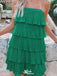 Casual Spaghetti Strap A-line Short Mini Homecoming Dress,EPT571