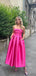 Elegant Pink Strapless A-Line&nbsp;Long Sleeveless Long Party Prom Dresses,Evening Dress Online, WGP793