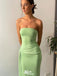 Elegant Green Strapless Mermaid Long Party Prom Dresses,Evening Dress Online, WGP803