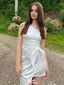 Elegant White One Shoulder Tight Popular Cheap Short Homecoming Dresses, EPT303