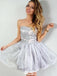 Elegant Applique Strapless Ball Gown Popular Cheap Short Homecoming Dresses, EPT309