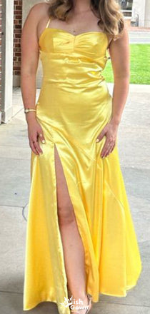 Elegant Spaghetii Strap Mermaid Long Prom Dress Ideas, Evening Party Dresses,WGP1772